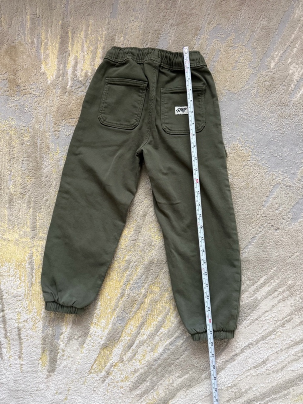 Zara Olive Green Kids Joggers with Back Pockets